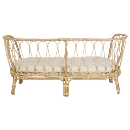 Maisons Du Monde Fauteuils Et Poufs Enfant Banquette 2 Places En Rotin 3 Maisons Du Monde Fauteuils Et Poufs Enfant Banquette 2 Places En Rotin – Image 3