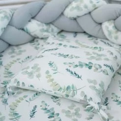 Sevira Kids Linge De Lit Bébé Couette Et Oreiller Bébé En Coton, Eucalyptus 90x120cm -Linge de lit bébé Soldes couette et oreiller bebe en coton eucalyptus 90x120cm 4