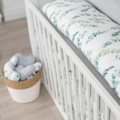 Sevira Kids Linge De Lit Bébé Couette Et Oreiller Bébé En Coton, Eucalyptus 90x120cm -Linge de lit bébé Soldes couette et oreiller bebe en coton eucalyptus 90x120cm 5