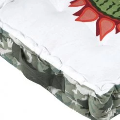 Lovely Casa Matelas De Sol Enfant Coussin De Sol Coton Kaki 45x45cm -Linge de lit bébé Soldes coussin de sol coton kaki 45x45cm 2