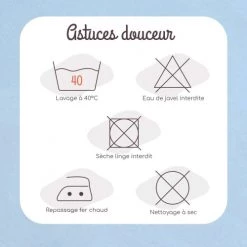 Kinousses Linge De Lit Bébé Drap Housse Bébé 40 X 80 Cm Bleu Coton -Linge de lit bébé Soldes drap housse bebe 40 x 80 cm bleu coton 5