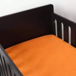 Kinousses Linge De Lit Bébé Drap Housse Bébé 40 X 80 Cm Orange Coton -Linge de lit bébé Soldes drap housse bebe 40 x 80 cm orange coton 1