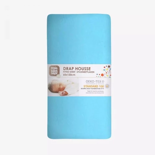 Kinousses Linge De Lit Bébé Drap Housse Bébé 40 X 80 Cm Turquoise Coton 6 Kinousses Linge De Lit Bébé Drap Housse Bébé 40 X 80 Cm Turquoise Coton – Image 4