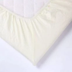 Kinousses Linge De Lit Bébé Drap Housse Bébé 60 X 120 Cm Beige Coton -Linge de lit bébé Soldes drap housse bebe 60 x 120 cm beige coton 2