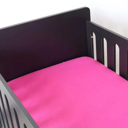 Kinousses Linge De Lit Bébé Drap Housse Bébé 60 X 120 Cm Fuchsia Coton 4 Kinousses Linge De Lit Bébé Drap Housse Bébé 60 X 120 Cm Fuchsia Coton – Image 2