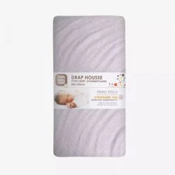 Kinousses Linge De Lit Bébé Drap Housse Bébé 60 X 120 Cm Gris Mousseline De Coton -Linge de lit bébé Soldes drap housse bebe 60 x 120 cm gris mousseline de coton 2