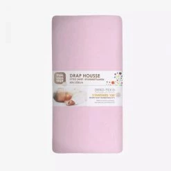 Kinousses Linge De Lit Bébé Drap Housse Bébé 60 X 120 Cm Rose Coton -Linge de lit bébé Soldes drap housse bebe 60 x 120 cm rose coton 3