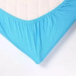 Kinousses Linge De Lit Bébé Drap Housse Bébé 60 X 120 Cm Turquoise Coton -Linge de lit bébé Soldes drap housse bebe 60 x 120 cm turquoise coton 2