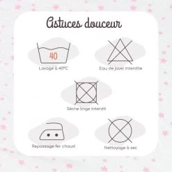 Kinousses Linge De Lit Bébé Drap Housse Bébé 70 X 140 Cm Rose Coton -Linge de lit bébé Soldes drap housse bebe 70 x 140 cm rose coton 9