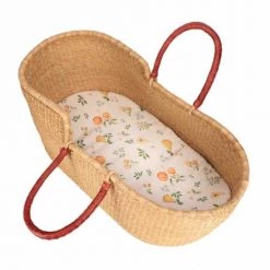 Sevira Kids Linge De Lit Bébé Drap Housse Couffin Ovale En Bambou, Jardin D'été