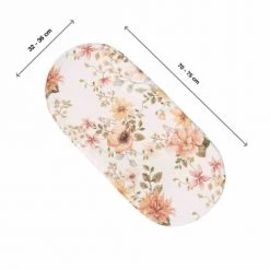 Sevira Kids Linge De Lit Bébé Drap Housse Couffin Ovale En Bambou - VINTAGE -Linge de lit bébé Soldes drap housse couffin ovale en bambou vintage 3