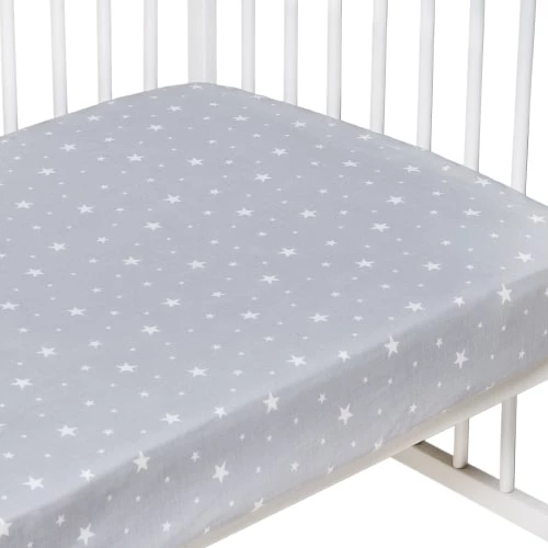 Sevira Kids Linge De Lit Bébé Drap-housse En Coton, STELLA 60x120 3 Sevira Kids Linge De Lit Bébé Drap-housse En Coton, STELLA 60x120
