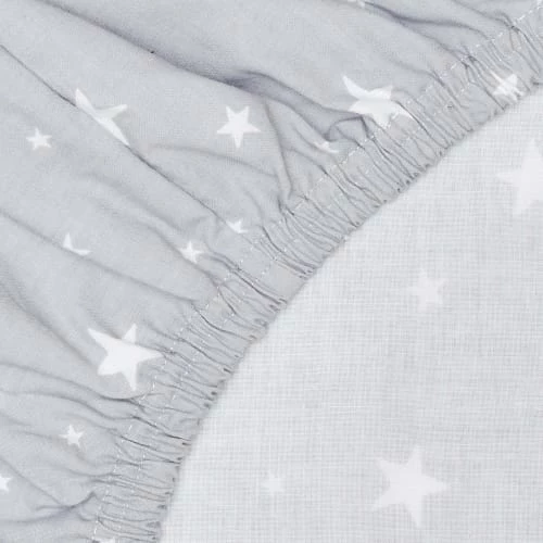 Sevira Kids Linge De Lit Bébé Drap-housse En Coton, STELLA 60x120 4 Sevira Kids Linge De Lit Bébé Drap-housse En Coton, STELLA 60x120 – Image 2