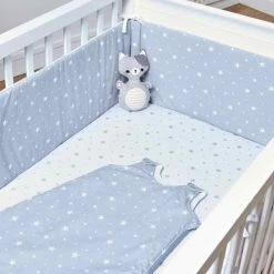Sevira Kids Linge De Lit Bébé Drap-housse En Coton, STELLA 70x140 -Linge de lit bébé Soldes drap housse en coton stella 70x140 10