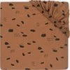 Jollein Linge De Lit Bébé Drap Housse En Jersey Pour Matelas De Parc Spot Caramel (75 X 95 Cm) -Linge de lit bébé Soldes drap housse en jersey pour matelas de parc spot caramel 75 x 95 cm
