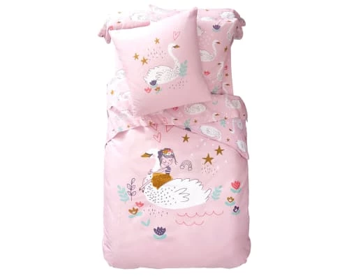 Becquet Linge De Lit Enfant Drap-housse Enfant 90x190 Rose En Coton 4 Becquet Linge De Lit Enfant Drap-housse Enfant 90x190 Rose En Coton – Image 2