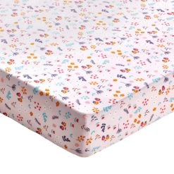 Becquet Linge De Lit Enfant Drap-housse Enfant 90x190 Rose En Coton