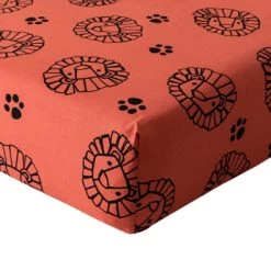 Becquet Linge De Lit Enfant Drap-housse Enfant 90x190 Rouge En Coton