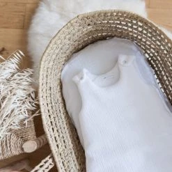 Cocoeko Linge De Lit Bébé Drap Housse Gaze De Coton Blanc (60 X 120 Cm) -Linge de lit bébé Soldes drap housse gaze de coton blanc 60 x 120 cm 5