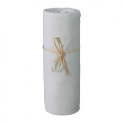 P'tit Basile Linge De Lit Bébé Drap Housse Jersey Bio Gris Perle 70x140