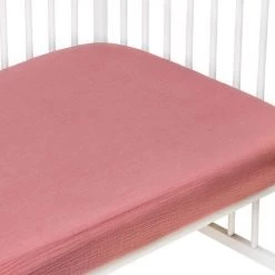 Sevira Kids Linge De Lit Bébé Drap Housse Lit Bébé En Gaze De Coton 70x140