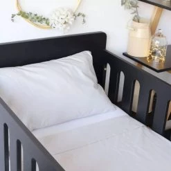 Kinousses Linge De Lit Bébé Drap Plat Bébé Gris Coton -Linge de lit bébé Soldes drap plat bebe gris coton 4