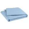 P'tit Basile Linge De Lit Bébé Drap Plat Coton Bio 118x180 Bleu Ciel -Linge de lit bébé Soldes drap plat coton bio 118x180 bleu ciel