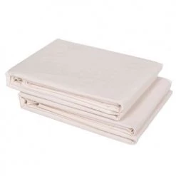 P'tit Basile Linge De Lit Bébé Drap Plat Coton Bio 118x180 écru