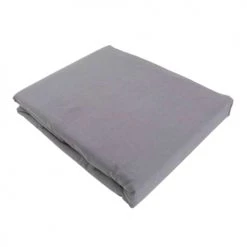 P'tit Basile Linge De Lit Bébé Drap Plat Coton Bio 118x180 Gris Foncé