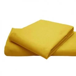 P'tit Basile Linge De Lit Bébé Drap Plat Coton Bio 118x180 Jaune Or