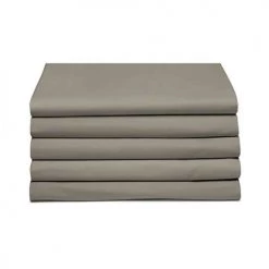 P'tit Basile Linge De Lit Bébé Drap Plat Coton Bio 118x180 Taupe