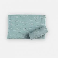 Noukie's Tours De Lit Bébé Habillage Couffin Bleu 13 Noukie's Tours De Lit Bébé Habillage Couffin Bleu -Linge de lit bébé Soldes habillage couffin bleu 5