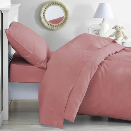 P'tit Basile Linge De Lit Bébé Housse De Couette 100% Coton Bio 100x140 Bois De Rose 4 P'tit Basile Linge De Lit Bébé Housse De Couette 100% Coton Bio 100x140 Bois De Rose – Image 2
