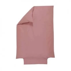 P'tit Basile Linge De Lit Bébé Housse De Couette 100% Coton Bio 100x140 Bois De Rose