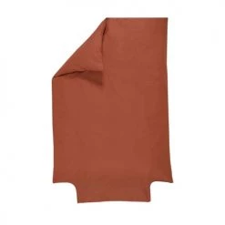 P'tit Basile Linge De Lit Bébé Housse De Couette 100% Coton Bio 100x140 Brique