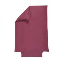 P'tit Basile Linge De Lit Bébé Housse De Couette 100% Coton Bio 100x140 Lie De Vin