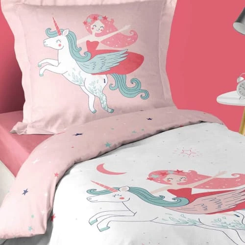 Douceur D'Intérieur Linge De Lit Enfant Housse De Couette 140x200 + 1 Taie Coton 4 Douceur D'Intérieur Linge De Lit Enfant Housse De Couette 140x200 + 1 Taie Coton – Image 2