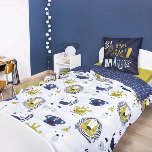 Actome Linge De Lit Enfant Housse De Couette 140x200 + 1 Taie Coton 3 Actome Linge De Lit Enfant Housse De Couette 140x200 + 1 Taie Coton