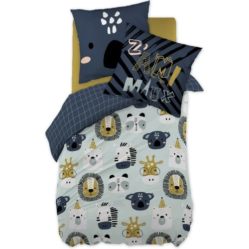 Actome Linge De Lit Enfant Housse De Couette 140x200 + 1 Taie Coton 6 Actome Linge De Lit Enfant Housse De Couette 140x200 + 1 Taie Coton – Image 4