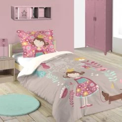 Lovely Casa Linge De Lit Enfant Housse De Couette 140x200 + 1 Taie Coton