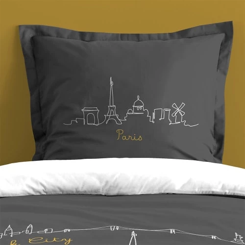 Lovely Casa Linge De Lit Enfant Housse De Couette 140x200 Anthracite + 1 Taie Coton 4 Lovely Casa Linge De Lit Enfant Housse De Couette 140x200 Anthracite + 1 Taie Coton – Image 2