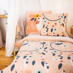 Côté Déco Linge De Lit Enfant Housse De Couette 140x200 + Taie 9 Côté Déco Linge De Lit Enfant Housse De Couette 140x200 + Taie -Linge de lit bébé Soldes housse de couette 140x200 taie 2