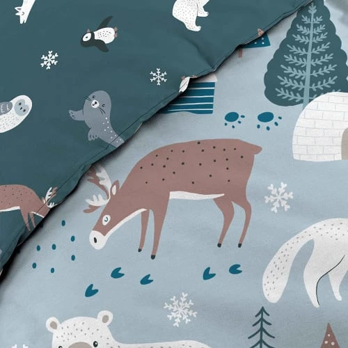 Douceur D'Intérieur Linge De Lit Enfant Housse De Couette 140x200 + Taie Coton 4 Douceur D'Intérieur Linge De Lit Enfant Housse De Couette 140x200 + Taie Coton – Image 2