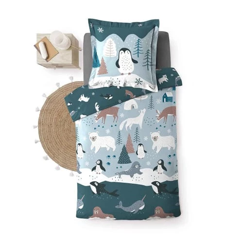 Douceur D'Intérieur Linge De Lit Enfant Housse De Couette 140x200 + Taie Coton 5 Douceur D'Intérieur Linge De Lit Enfant Housse De Couette 140x200 + Taie Coton – Image 3