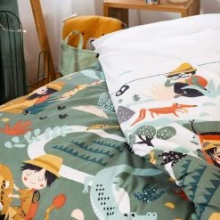 Côté Déco Linge De Lit Enfant Housse De Couette 140x200 + Taie Coton 10 Côté Déco Linge De Lit Enfant Housse De Couette 140x200 + Taie Coton -Linge de lit bébé Soldes housse de couette 140x200 taie coton 3