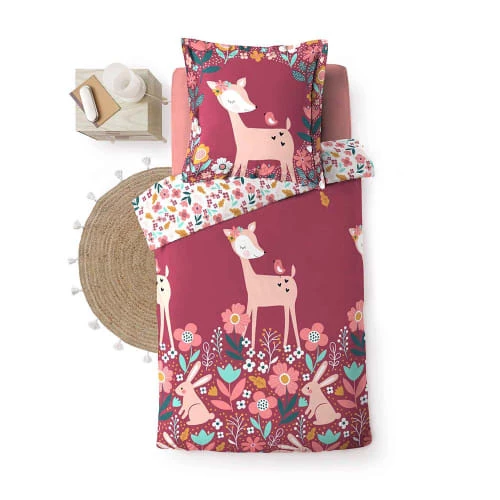 Douceur D'Intérieur Linge De Lit Enfant Housse De Couette 140x200 + Taie Coton 5 Douceur D'Intérieur Linge De Lit Enfant Housse De Couette 140x200 + Taie Coton – Image 3