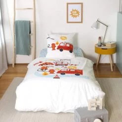 Côté Déco Linge De Lit Enfant Housse De Couette 140x200 + Taie Coton Phosphorescent