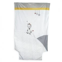 Kinousses Linge De Lit Bébé Housse De Couette Bébé Blanc Velours