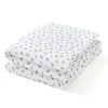 Cocoeko Linge De Lit Bébé Housse De Couette Bébé Fleurs (100x140cm)