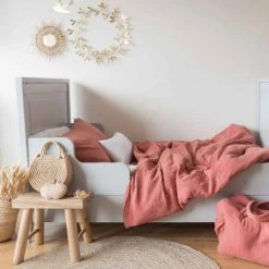 Cocoeko Linge De Lit Enfant Housse De Couette Bébé Marsala